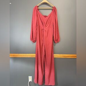 NWT LS Lumiere Twist front jumpsuit
